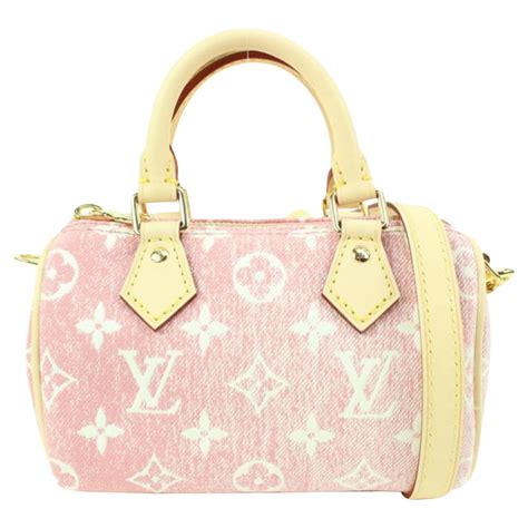 lv nano speedy pink denim|louis vuitton nano denim.